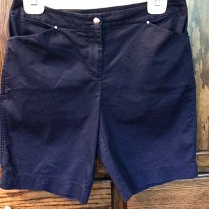 Women’s Shorts Chico’s Sz 4 XS Blue Elastic Waist
